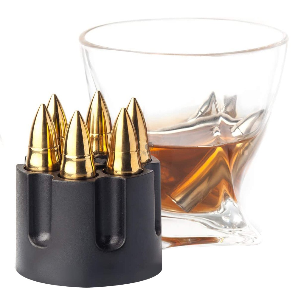 Bullet Whiskey Stones Ice Cube Steel Ice Cubes Quick-Frozen Counter  Artifact Bullet Whiskey Bar Ice Artifact V6V9